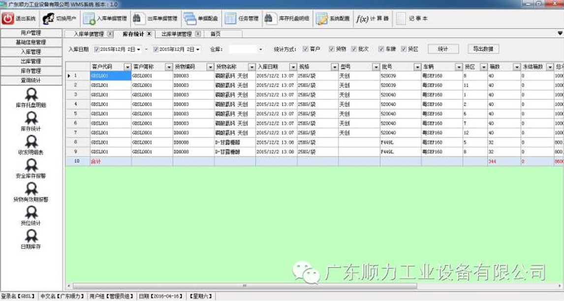  Inventory management module